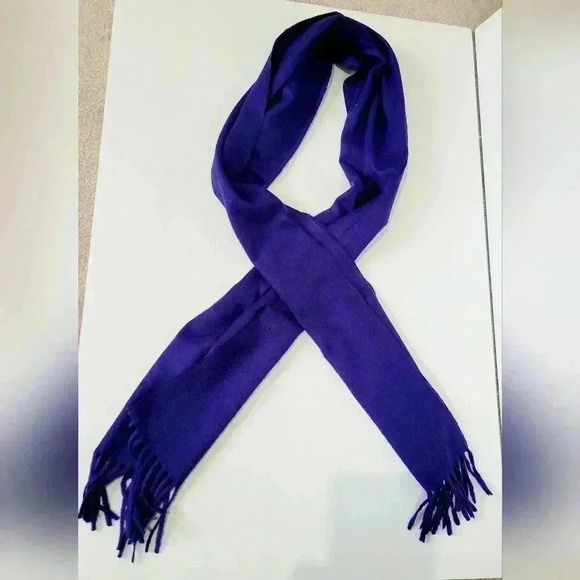 Bright Purple Classic Cashmink Scarf vintage - Picture 8 of 14
